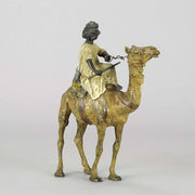 Franz Xavier Bergman Bronze -  Arab on Camel Austrian Bronze - Franz Bergman