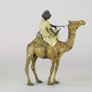 Franz Xavier Bergman Bronze -  Arab on Camel Austrian Bronze - Franz Bergman