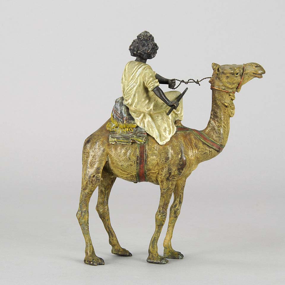 Franz Xavier Bergman Bronze -  Arab on Camel Austrian Bronze - Franz Bergman
