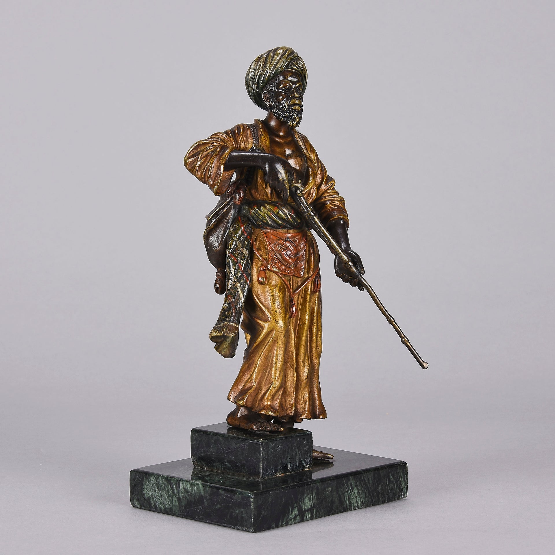 Franz Bergman bronze Warrior - Vienna Bronze - Hickmet Fine Arts