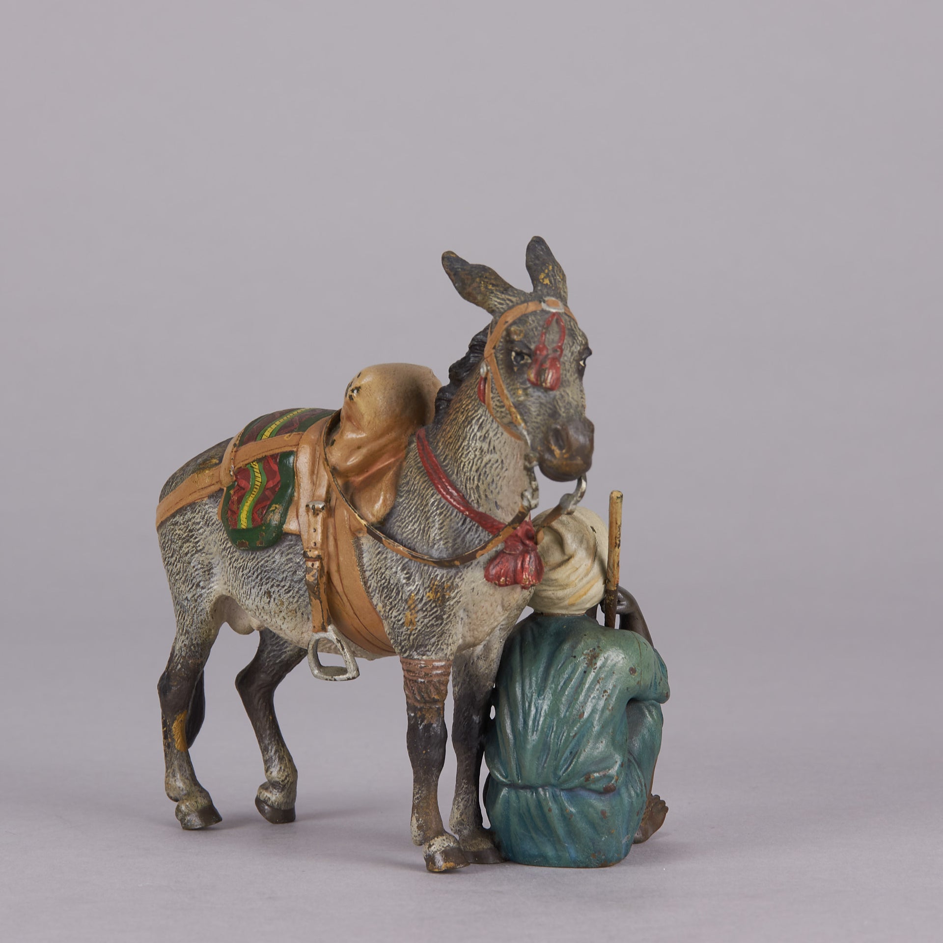 Bergman bronze boy and donkey