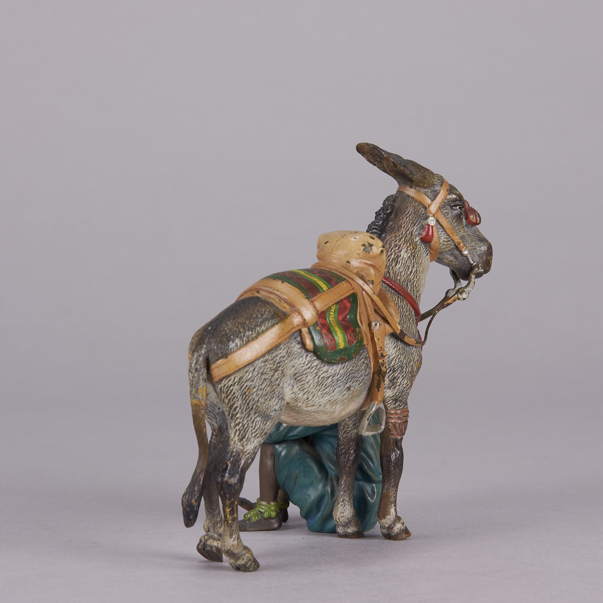 Bergman bronze boy and donkey