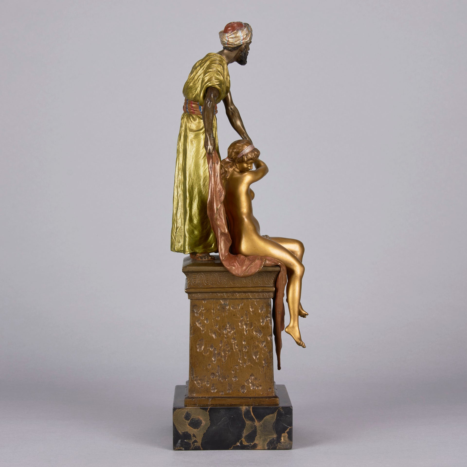 Bergman cold painted Vienna bronze