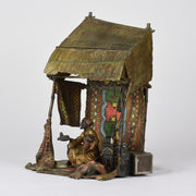 Bergman Bronze  - Tradesman Lamp - Antique Bronze - Bergman Bronze Lamp - bergman cold painted bronze - Hickmet Fine Arts