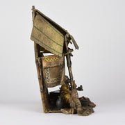 Bergman Bronze  - Tradesman Lamp - Antique Bronze - Bergman Bronze Lamp - bergman cold painted bronze - Hickmet Fine Arts