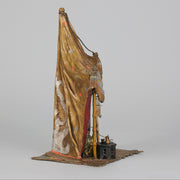 Bergman Bronze -  Bedouin in a Tent - Antique Bronze - bergman cold painted bronze - Hickmet Fine Arts