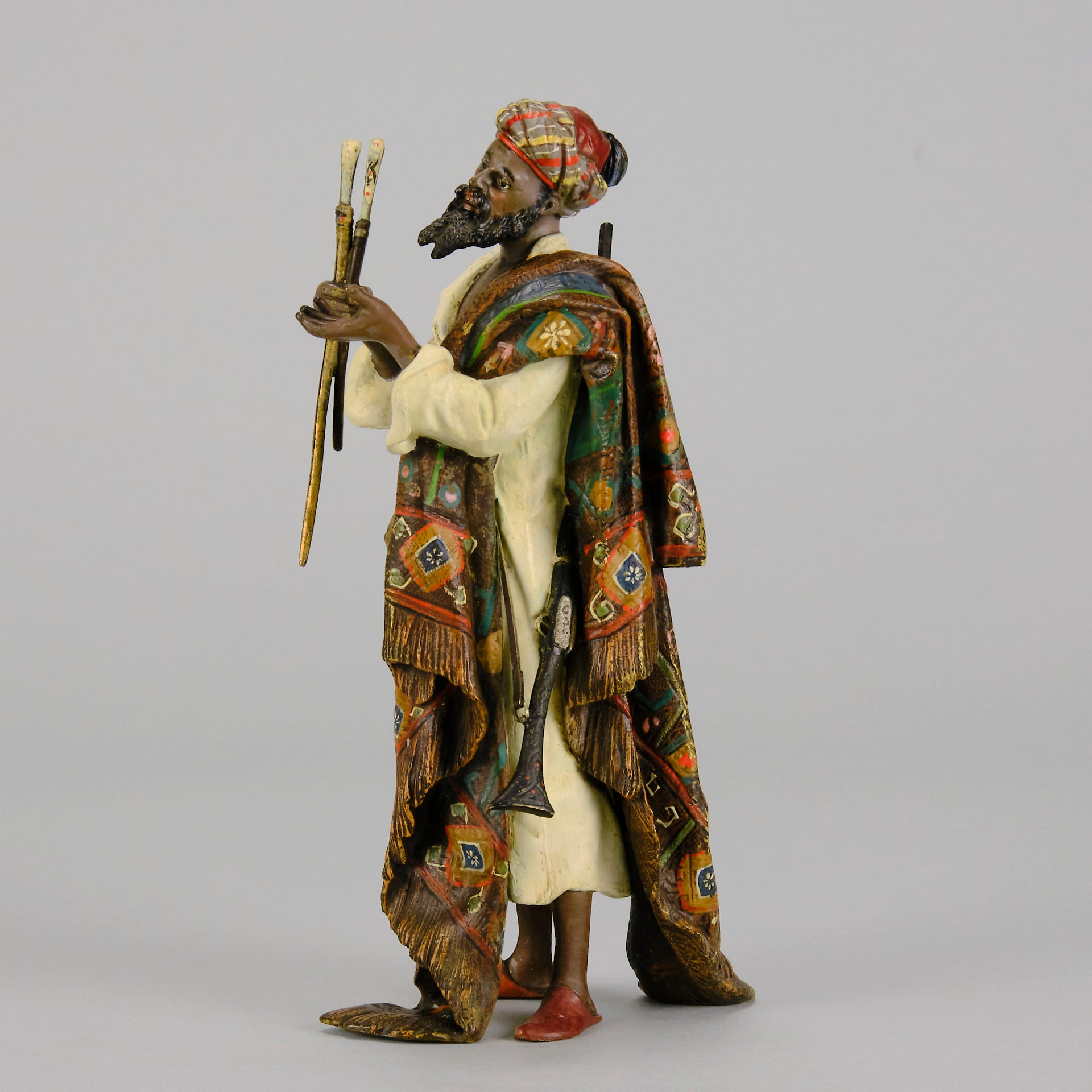 Bergman Arms Dealer - Franz Bergman Bronze - Hickmet Fine Arts