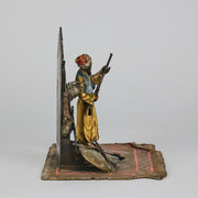 Bergman Bronze - Arms Dealer - Antique Bronze - Bergman Cold painted Bronze - Hickmet Fine Arts