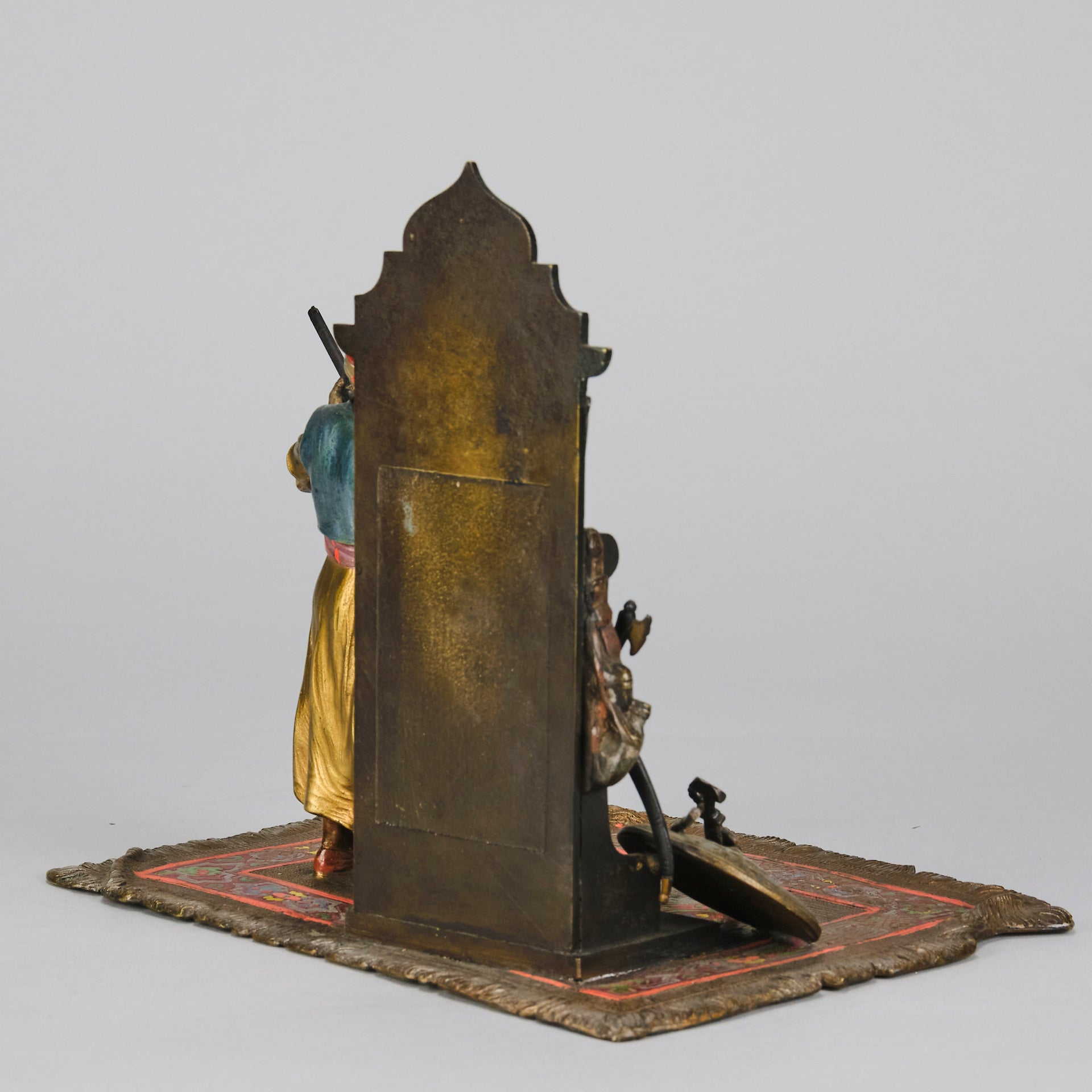 Bergman Bronze - Arms Dealer - Antique Bronze - Bergman Cold painted Bronze - Hickmet Fine Arts