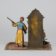 Bergman Bronze - Arms Dealer - Antique Bronze - Bergman Cold painted Bronze - Hickmet Fine Arts