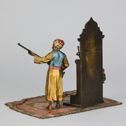 Bergman Bronze - Arms Dealer - Antique Bronze - Bergman Cold painted Bronze - Hickmet Fine Arts