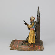 Bergman Bronze - Arms Dealer - Antique Bronze - Bergman Cold painted Bronze - Hickmet Fine Arts
