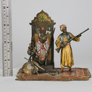 Bergman Bronze - Arms Dealer - Antique Bronze - Bergman Cold painted Bronze - Hickmet Fine Arts