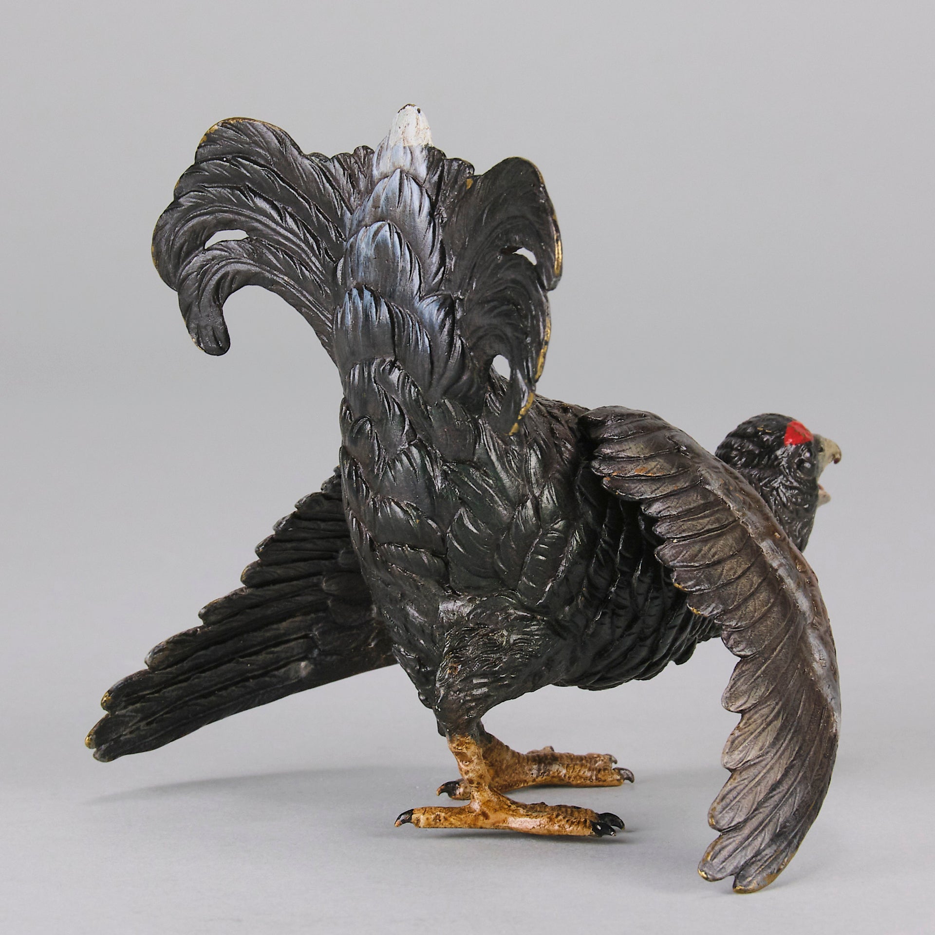 Bergman Black Grouse - Franz Bergman Bronze - Hickmet Fine Arts