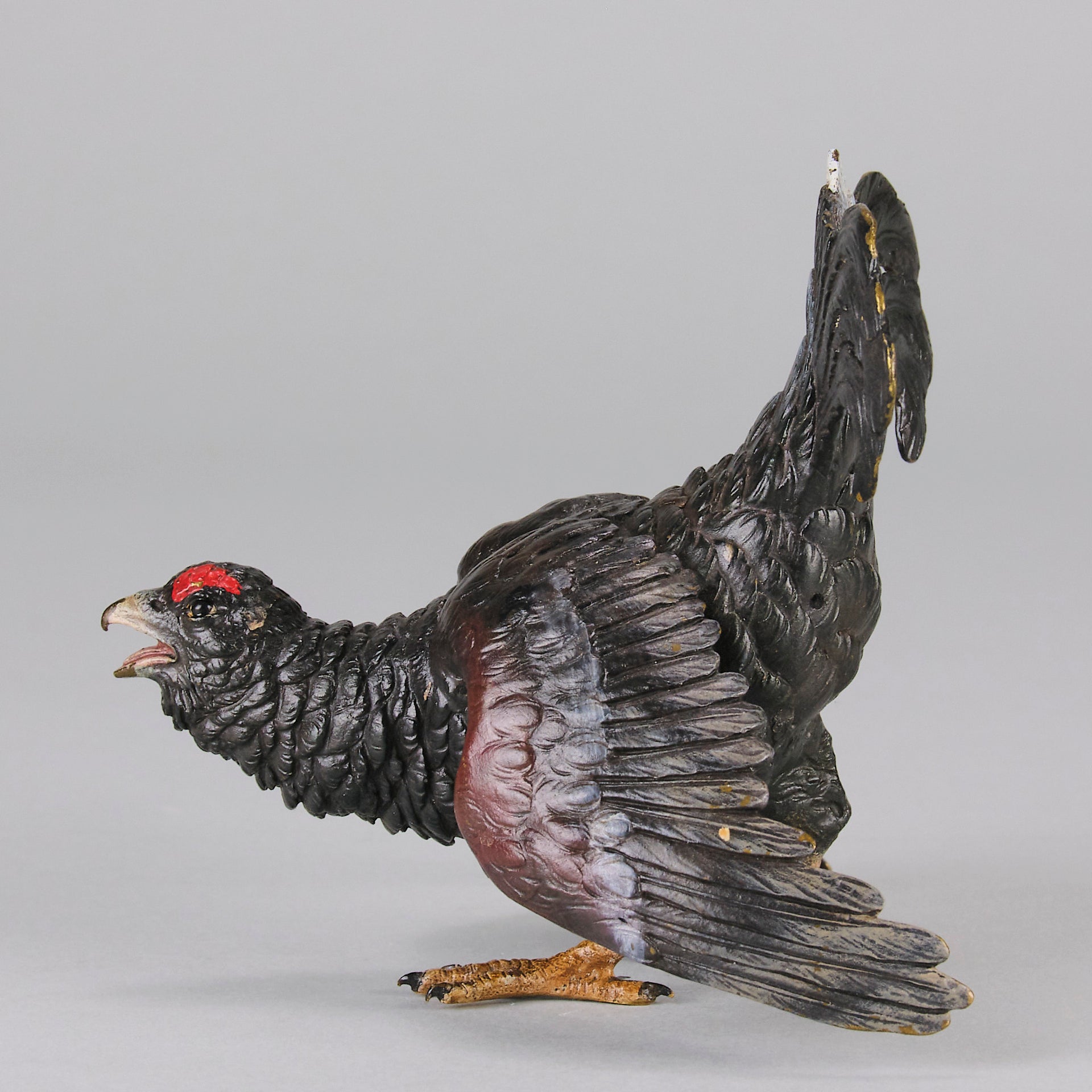 Bergman Black Grouse - Franz Bergman Bronze - Hickmet Fine Arts