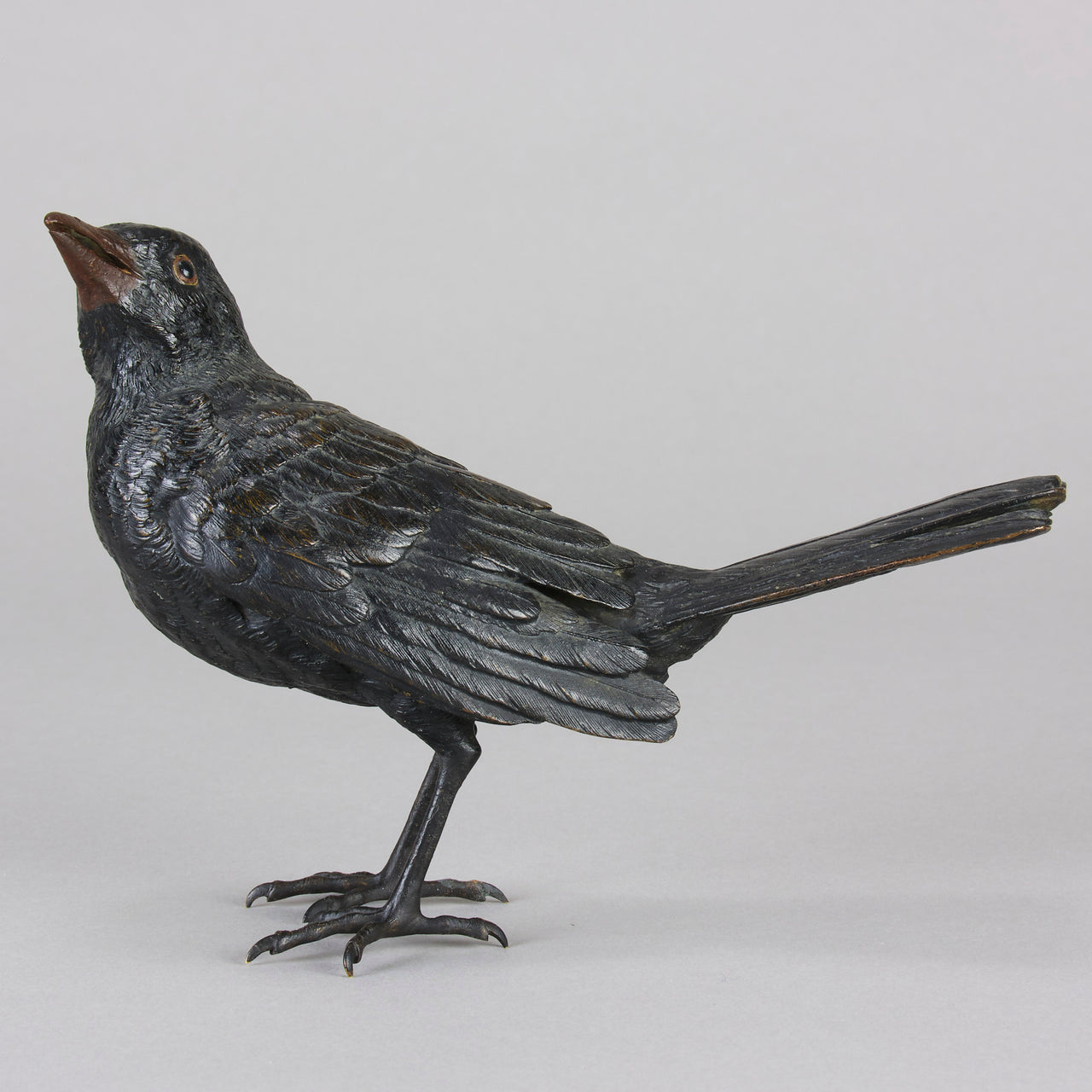 Bergman Blackbird - Franz Bergman Bronze - Hickmet Fine Arts