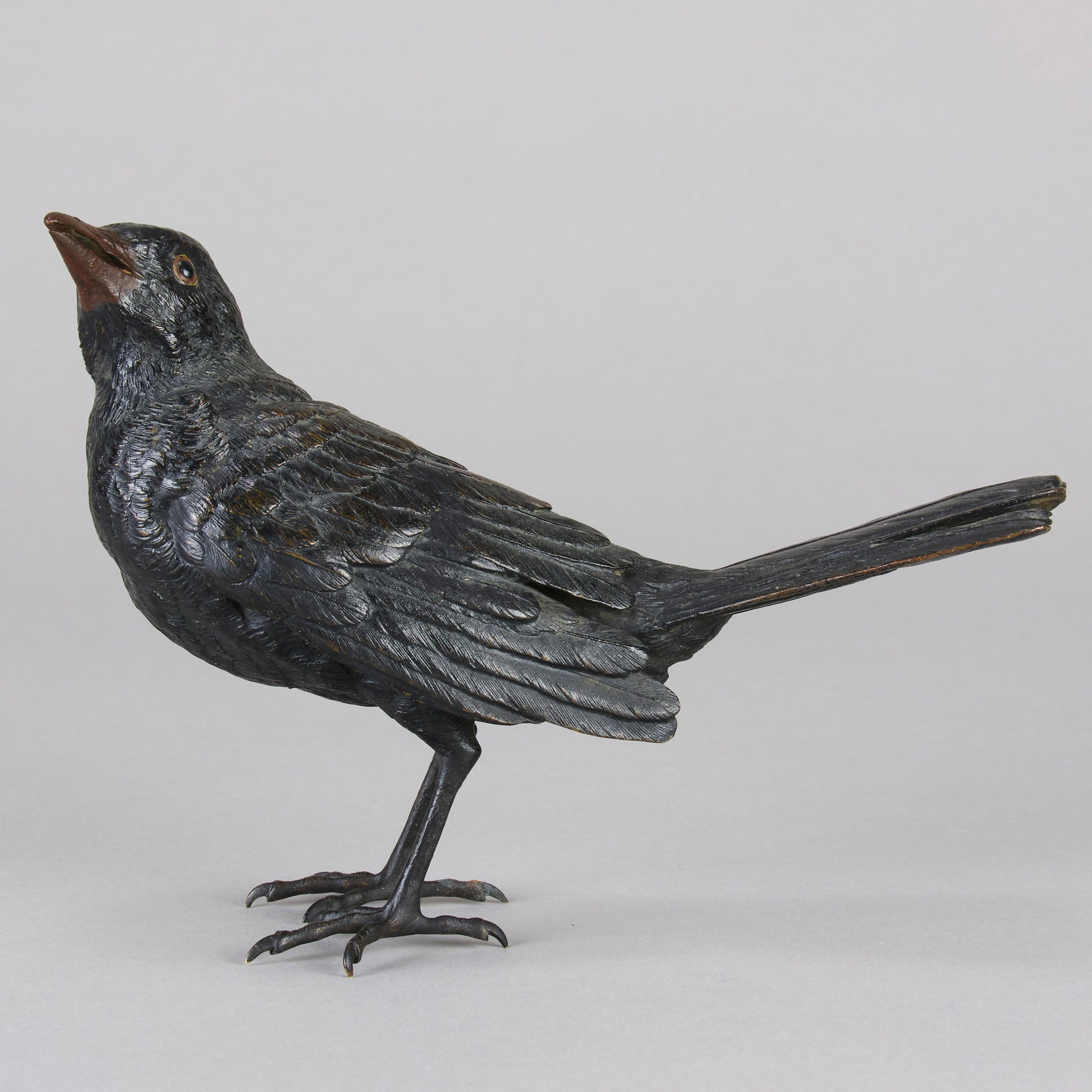 Bergman Blackbird - Franz Bergman Bronze - Hickmet Fine Arts