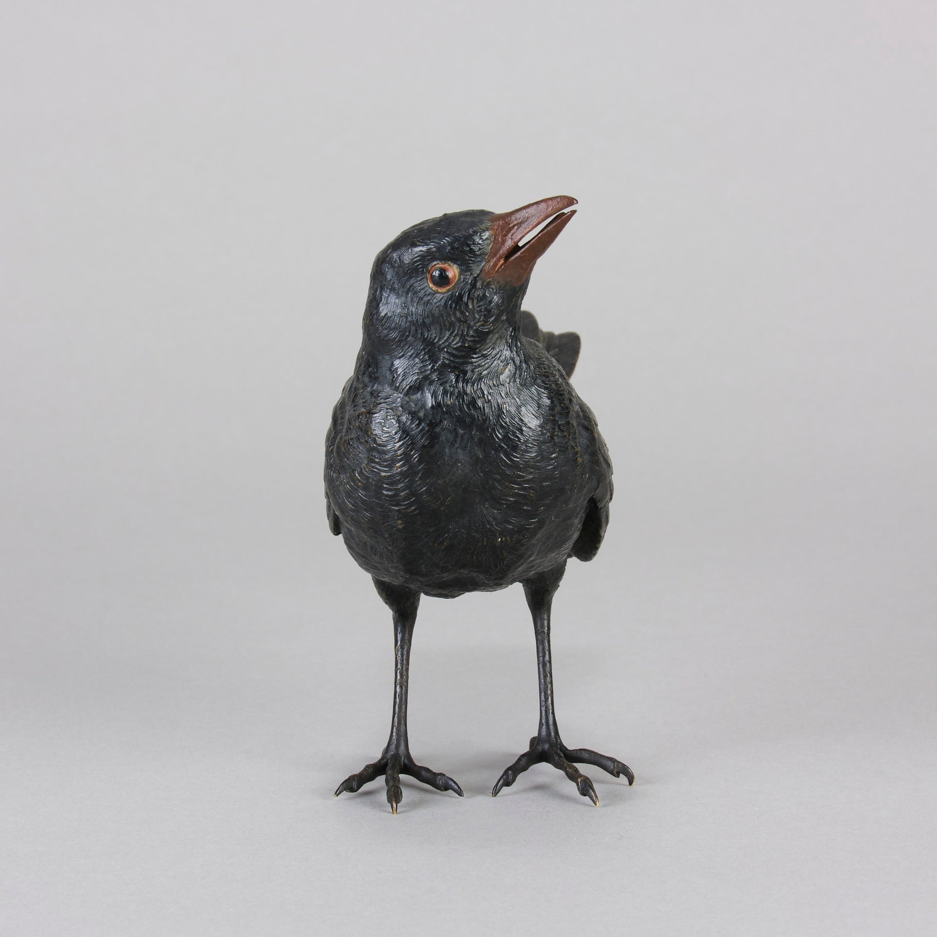 Bergman Blackbird - Franz Bergman Bronze - Hickmet Fine Arts