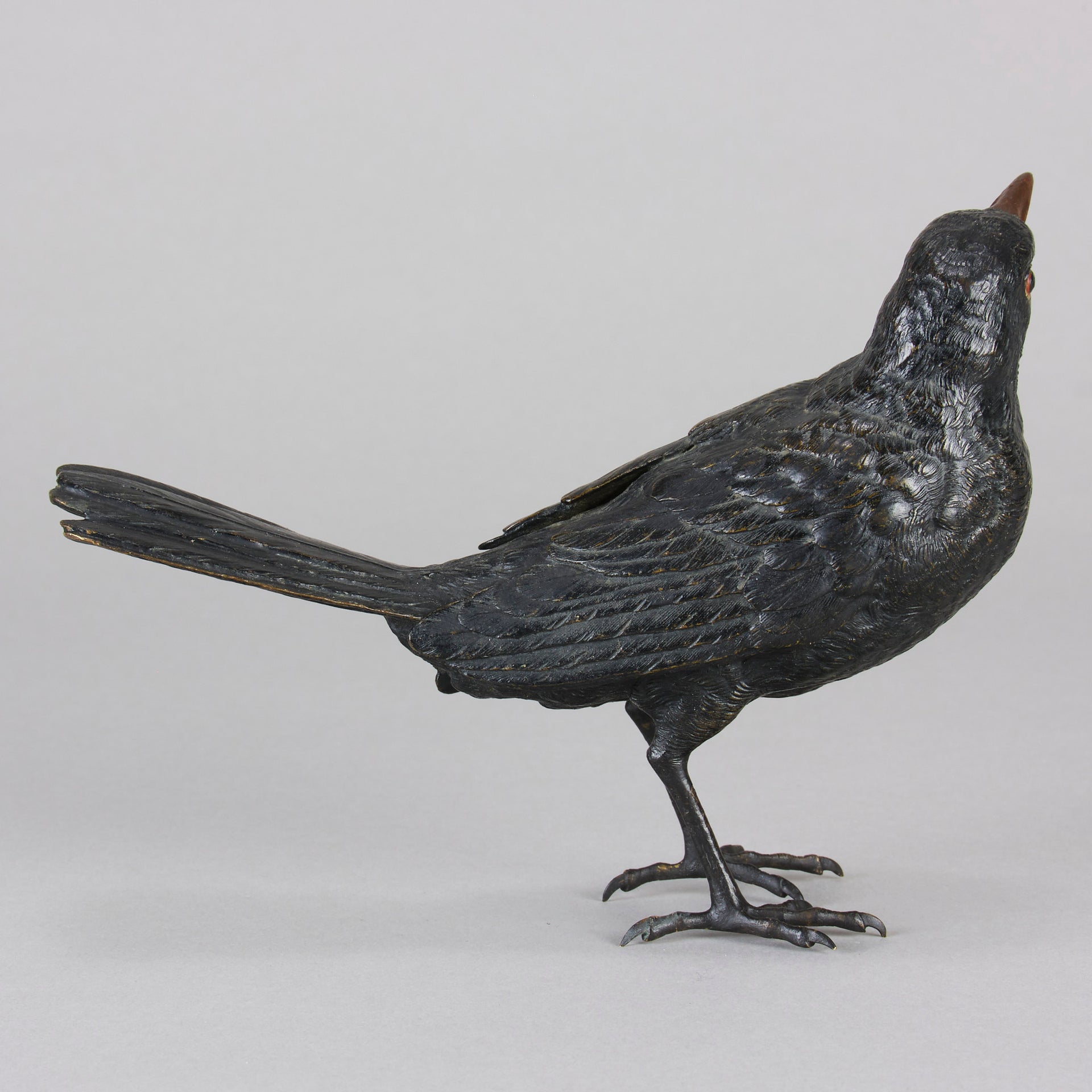 Bergman Blackbird - Franz Bergman Bronze - Hickmet Fine Arts