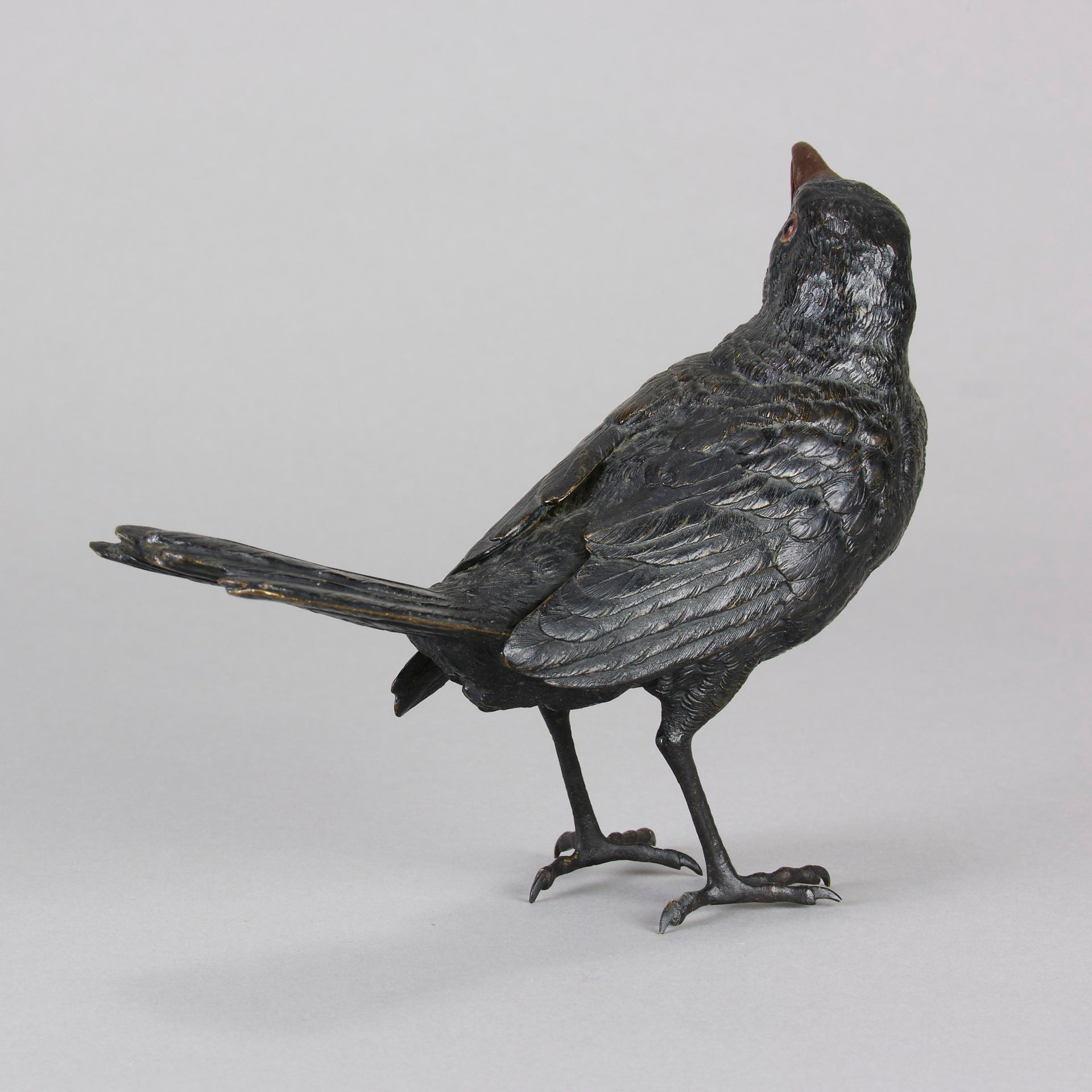 Bergman Blackbird - Franz Bergman Bronze - Hickmet Fine Arts