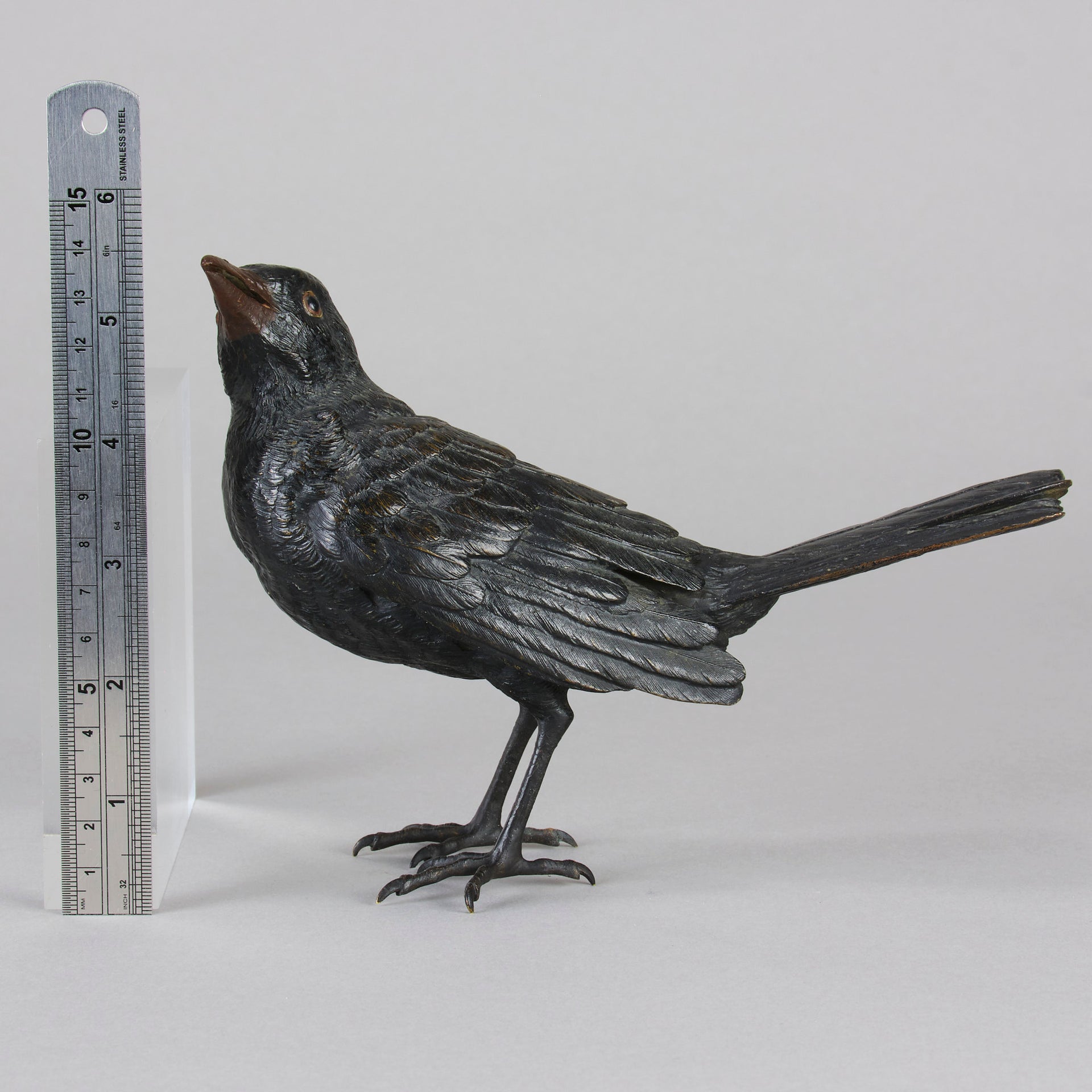 Bergman Blackbird - Franz Bergman Bronze - Hickmet Fine Arts