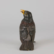 Bergman Bronze - Antique Bronze - Blackbird - Franz Bergman - Bergman cold painted bronze - Hickmet Fine Arts