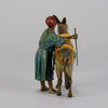 Bergman Boy & Donkey - Franz Bergman Bronze - Hickmet Fine Arts