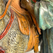 Bergman Boy & Donkey - Franz Bergman Bronze - Hickmet Fine Arts