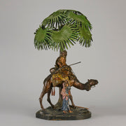 Bergman Palm Tree Table Lamp - Antique Bronze - Hickmet Fine Arts