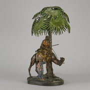 Bergman Palm Tree Table Lamp - Antique Bronze - Hickmet Fine Arts