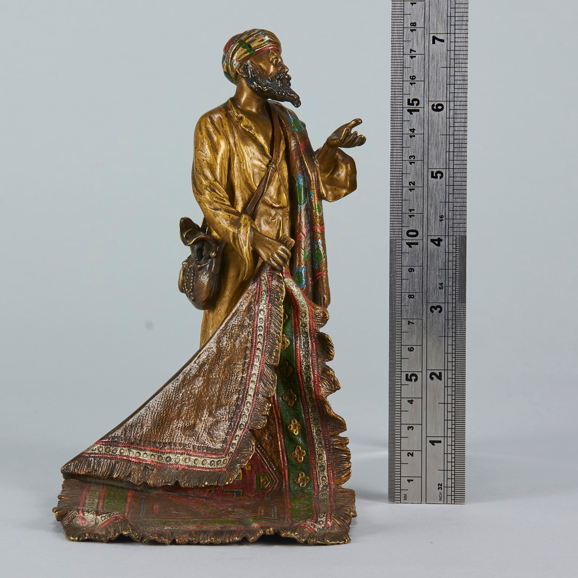 Bergman Bronze Carpet Trader - Antique Bronze Statues - Hickmet Fine Arts