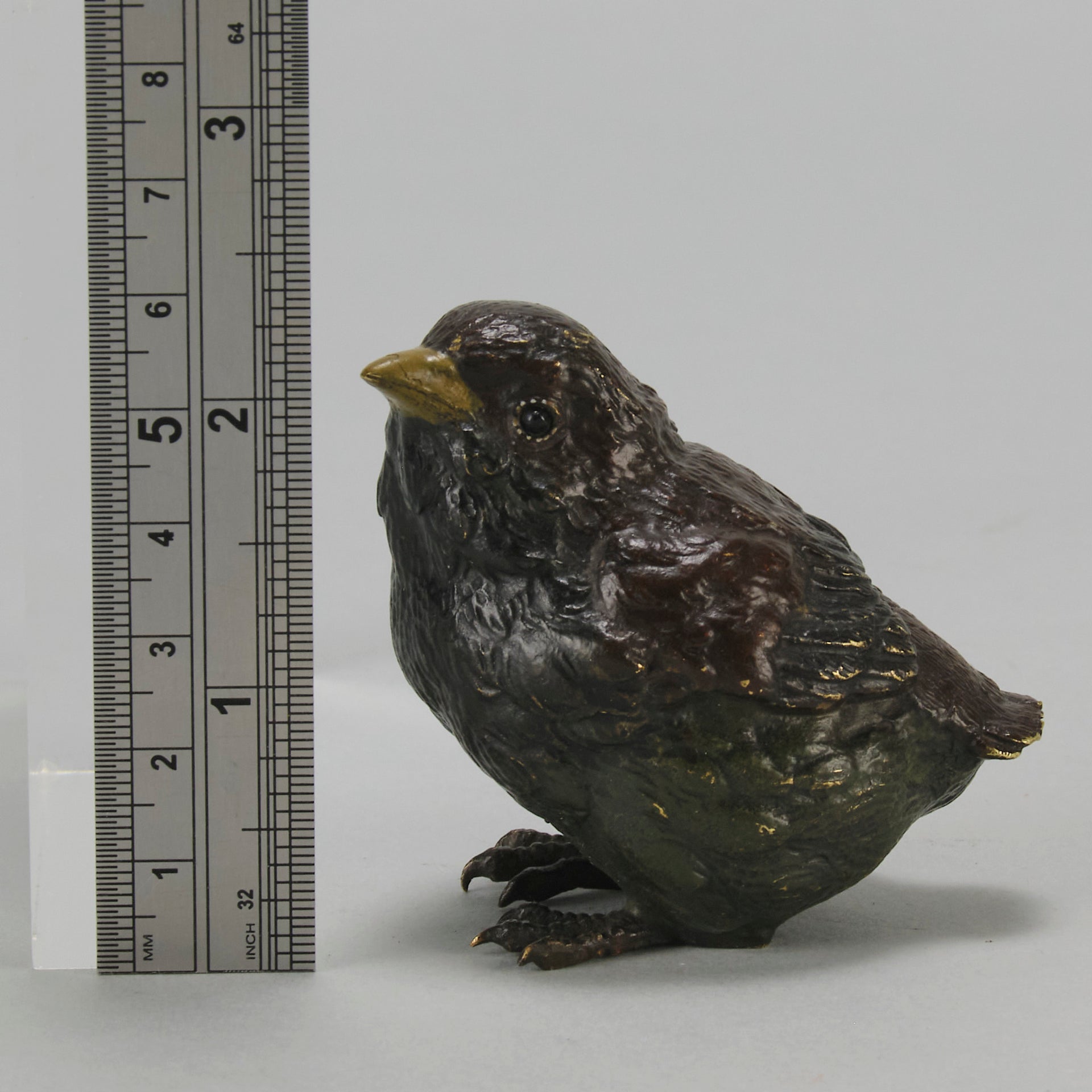 Bergman Chick - Austrian Cold Painted Bronze - Hickmet Fine Arts
