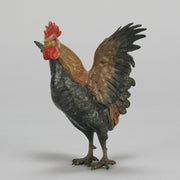 Bergman Cockerel - Austrian Cold Painted Bronze - Hickmet Fine Arts