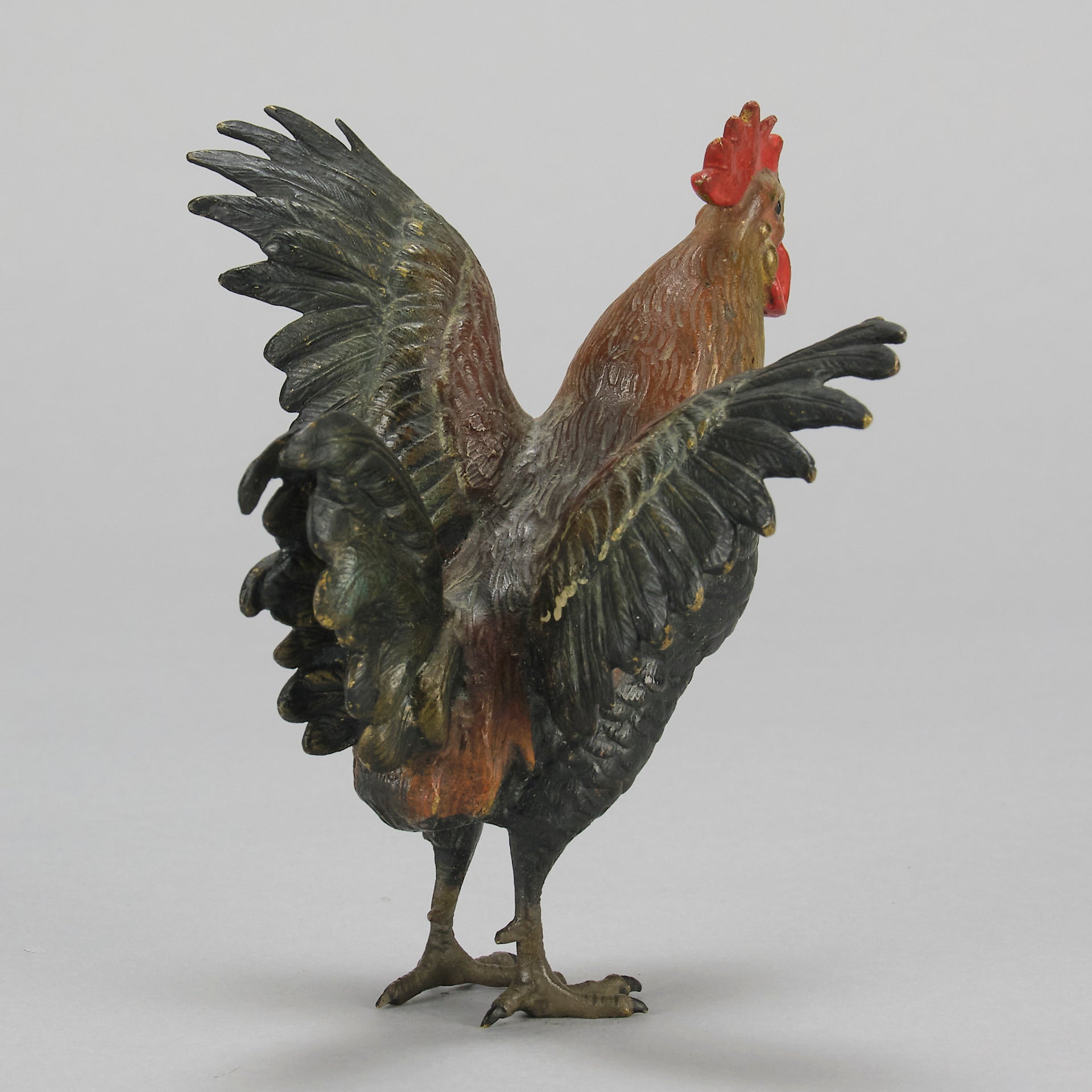 Bergman Cockerel - Austrian Cold Painted Bronze - Hickmet Fine Arts