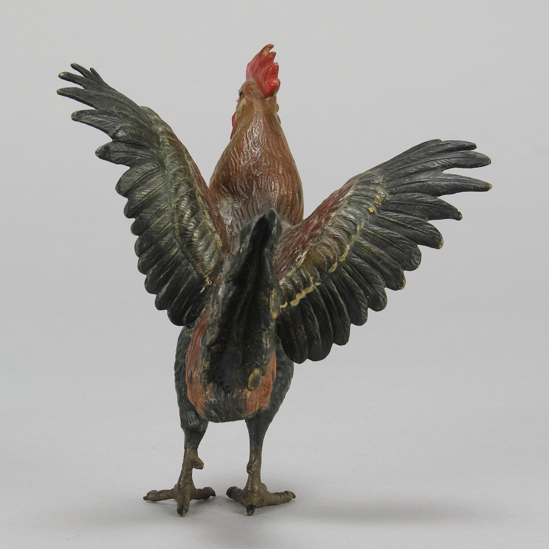 Bergman Cockerel - Austrian Cold Painted Bronze - Hickmet Fine Arts