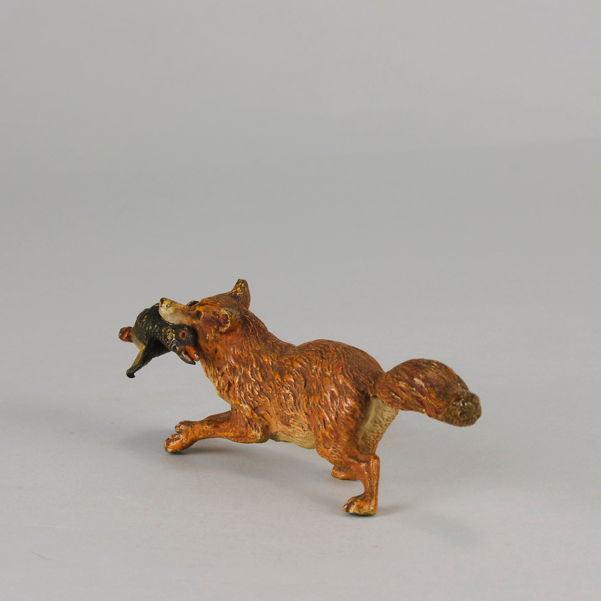 Bergman Fox & Game - Franz Bergman Bronze - Hickmet Fine Arts