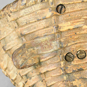 Girl & Cat with Basket - Bergman Bronze - A charming early 20th Century Austrian bronze group study of a young child and cat standing in a wicker basket playing with a ball of string - Hickmet Fine Arts