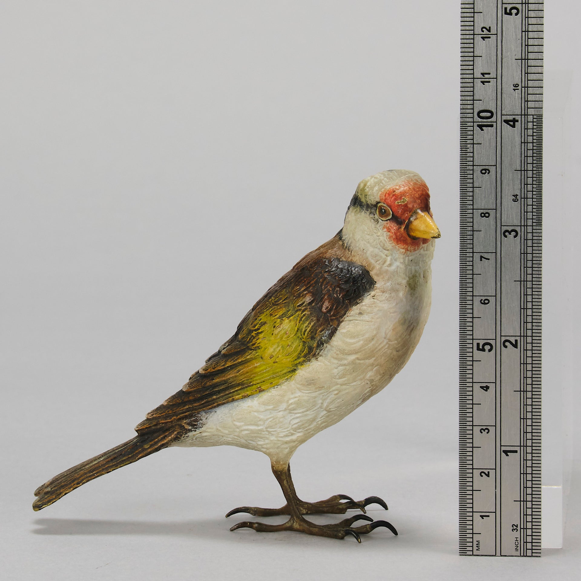 Bergman Goldfinch - Austrian Cold Painted Bronze - Hickmet Fine Arts