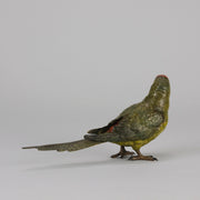 Bergman Green Parrot - Franz Bergman Bronze - Hickmet Fine Arts