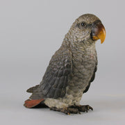 Austrian Bronze - Franz Bergman Grey Parrot - Hickmet Fine Arts