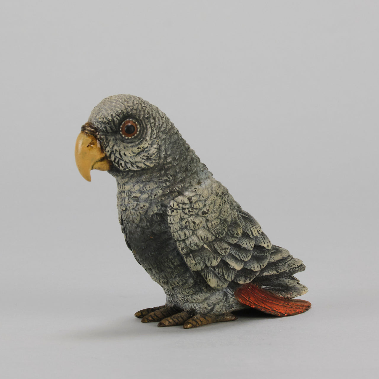 Bergman Parrot - Austrian Cold Painted Bronze - Hickmet Fine Arts