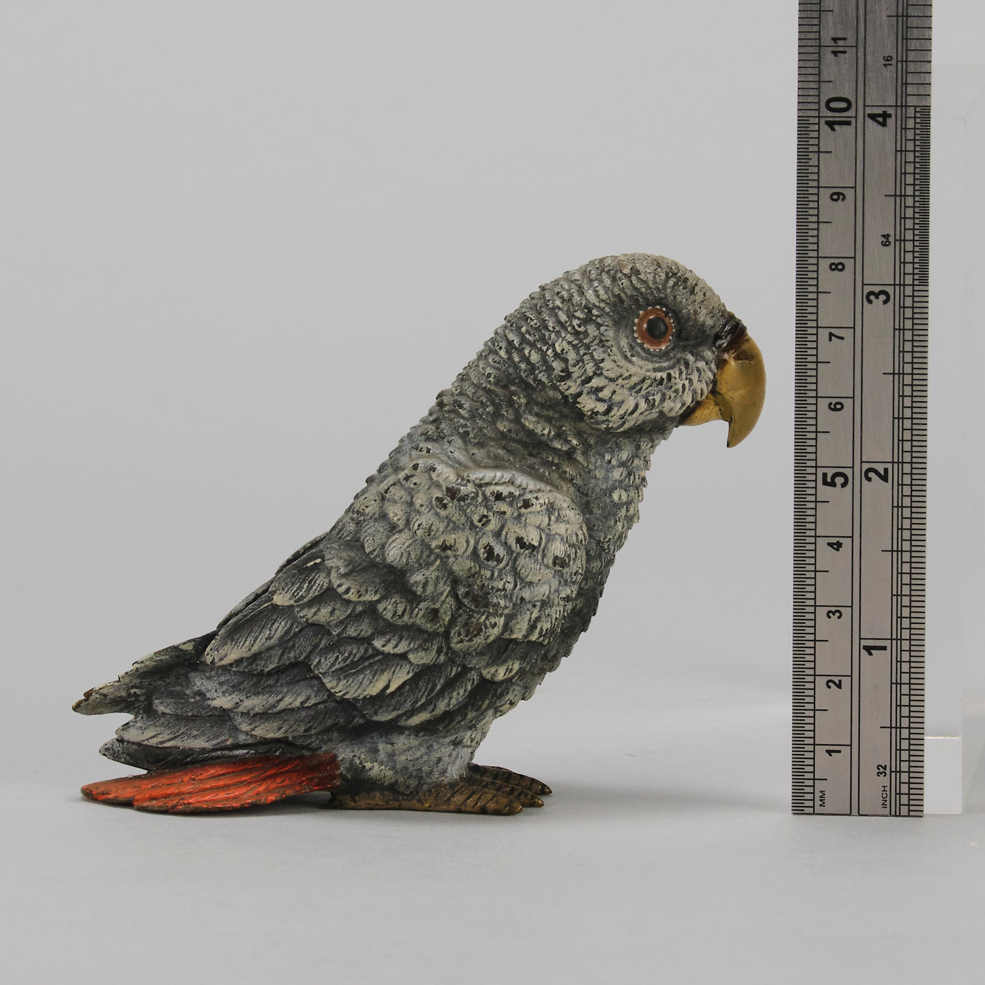 Bergman Parrot - Austrian Cold Painted Bronze - Hickmet Fine Arts