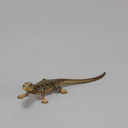 Antique Bronze walking Lizard by Franz Bergman ith very fine colours and good hand finished surface detail