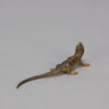Antique Bronze walking Lizard by Franz Bergman ith very fine colours and good hand finished surface detail