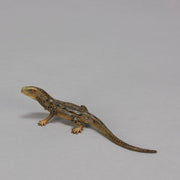 Antique Bronze walking Lizard by Franz Bergman ith very fine colours and good hand finished surface detail