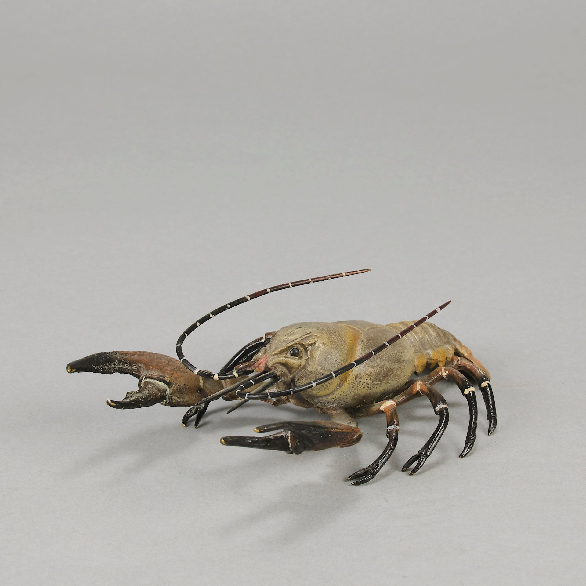 Lobster  - Bergman Bronze - A fabulous early 20th Century Austrian bronze study of a lobster - Hickmet Fine Arts
