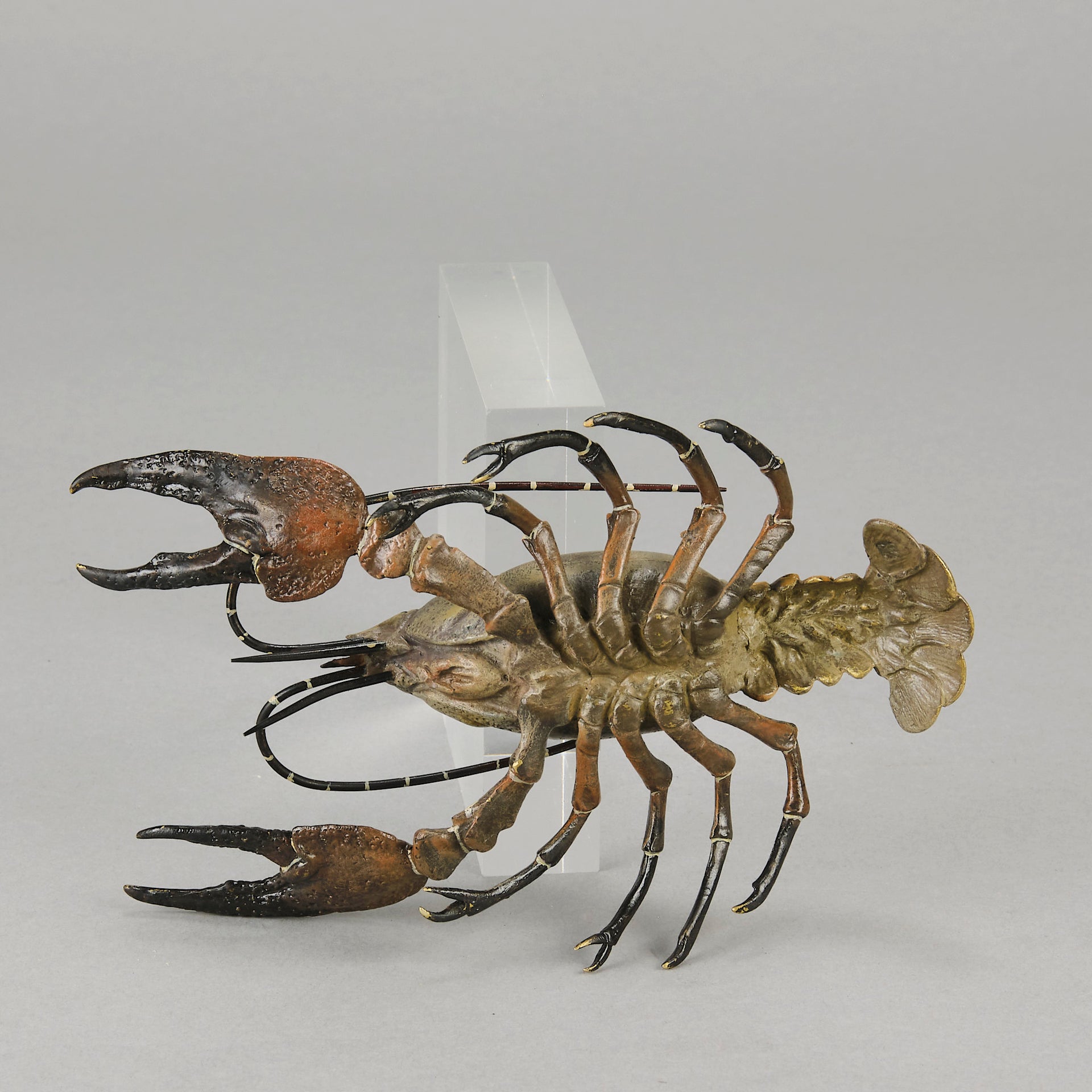 Lobster  - Bergman Bronze - A fabulous early 20th Century Austrian bronze study of a lobster - Hickmet Fine Arts