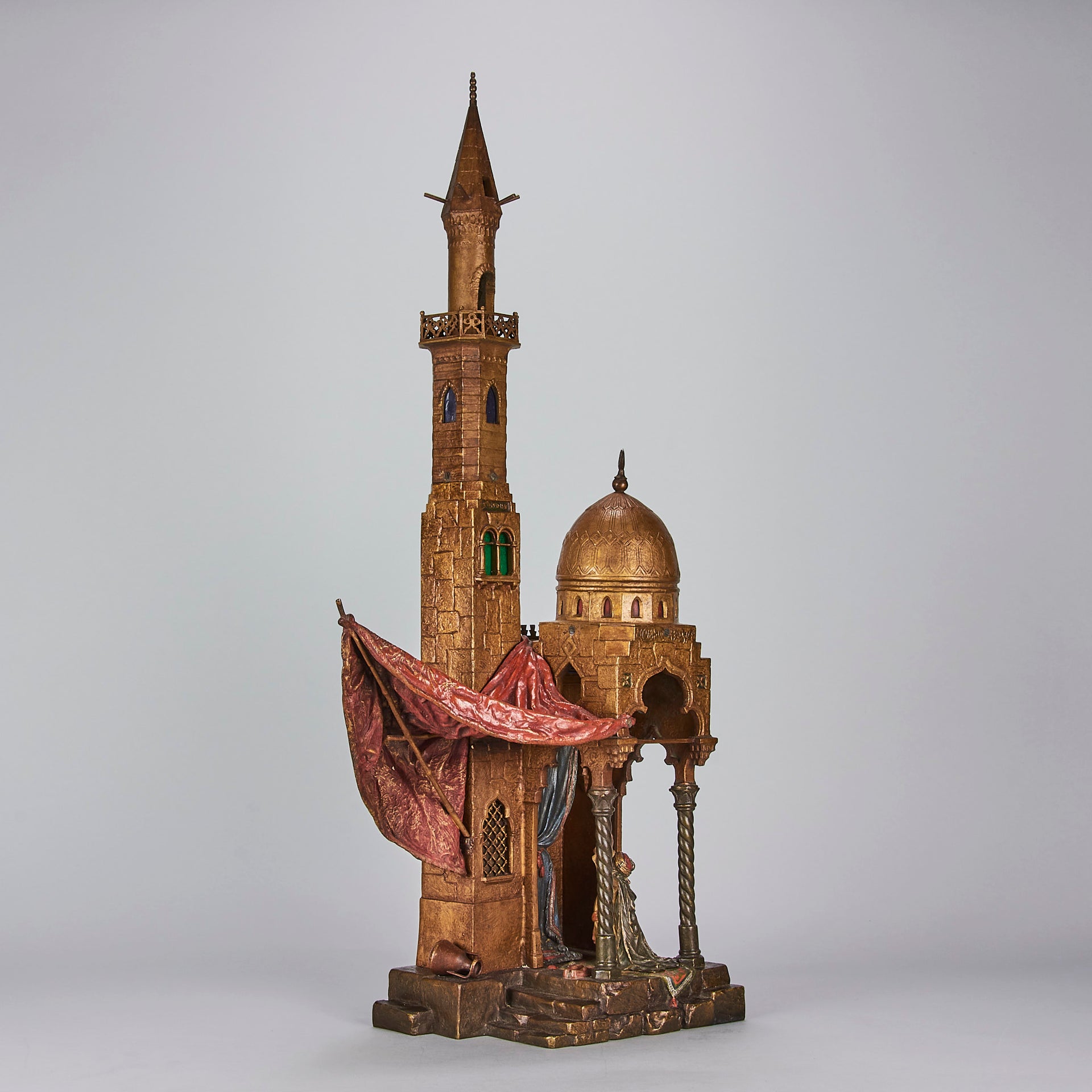 Bergman Bronze - Antique Bronze  - Bergman Bronze Lamp - Minaret Lamp - bergman cold painted bronze - Hickmet Fine Arts