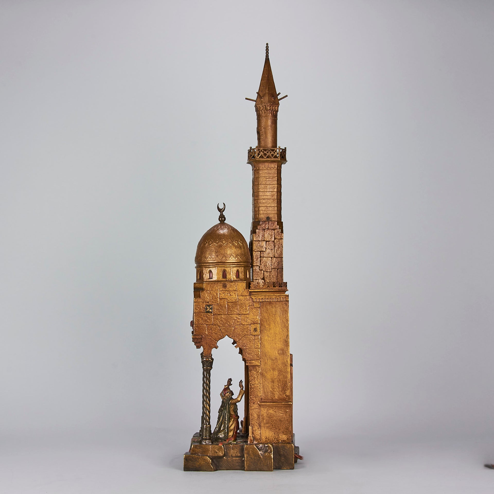 Bergman Bronze - Antique Bronze  - Bergman Bronze Lamp - Minaret Lamp - bergman cold painted bronze - Hickmet Fine Arts
