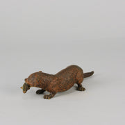 Bergman Otter & Fish - Franz Bergman Bronze - Hickmet Fine Arts